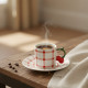 Coffee Cup and Saucer Set - 6 Pcs